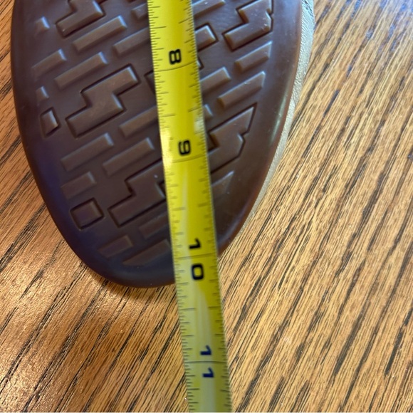 Sesto Meucci Leather Metallic Gold Lace Up Sneakers with Dark Stripes - Picture 11 of 16